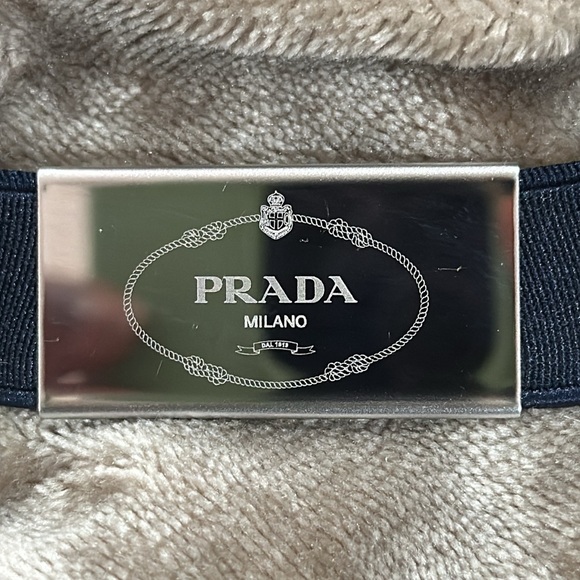 Authentic Prada Navy Blue Elastic Box Belt Strap Multi use for a Gift Box XL - Picture 7 of 8